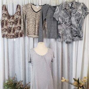 BUNDLE of 5 Stylish Women's Top Collection